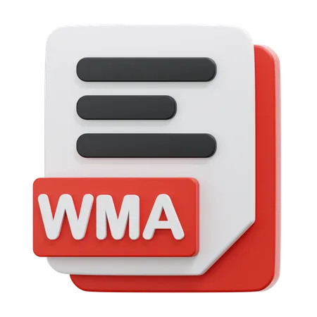 Archivo wma  3D Icon
