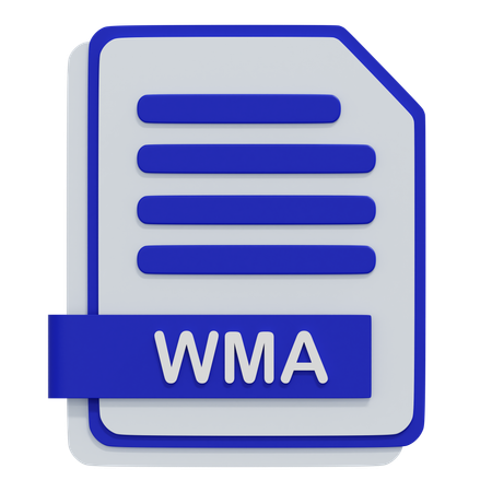 Archivo wma  3D Icon