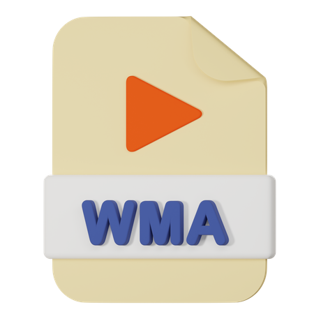 Archivo wma  3D Icon