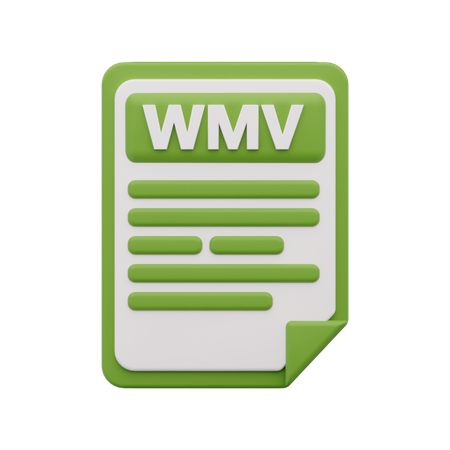 Archivo wmv  3D Icon