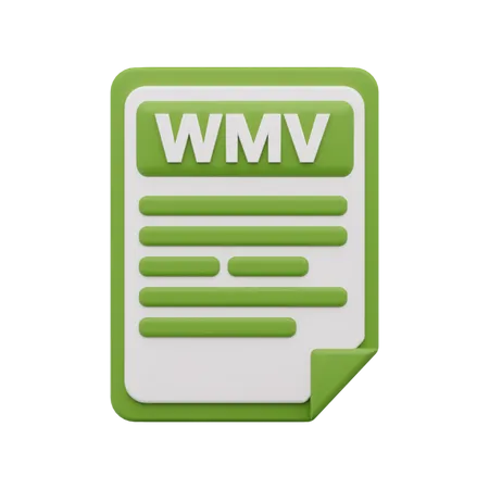 Archivo wmv  3D Icon