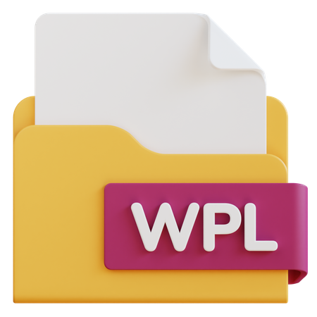 Archivo wpl  3D Icon