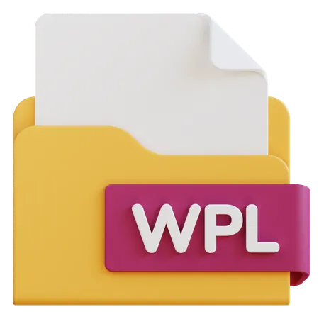 Archivo wpl  3D Icon