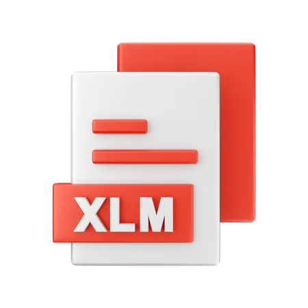 Archivo xlm  3D Illustration