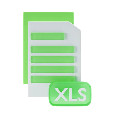 Archivo XLS  3D Icon