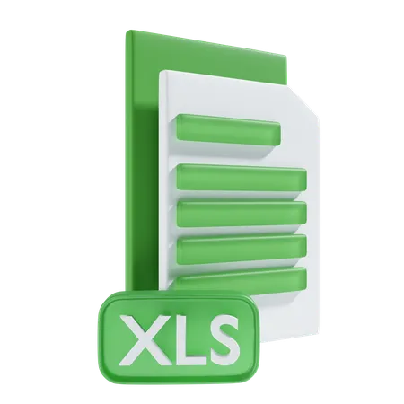 Archivo XLS  3D Icon