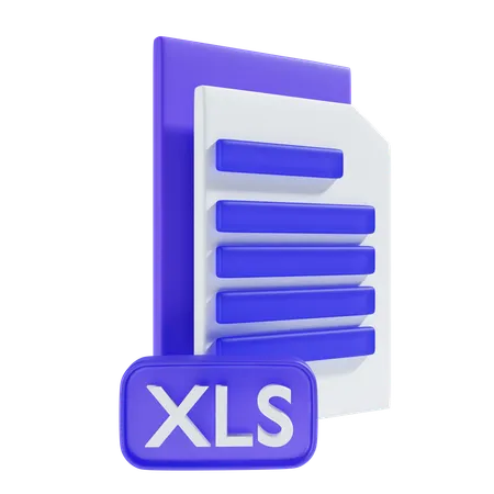 Archivo XLS  3D Icon