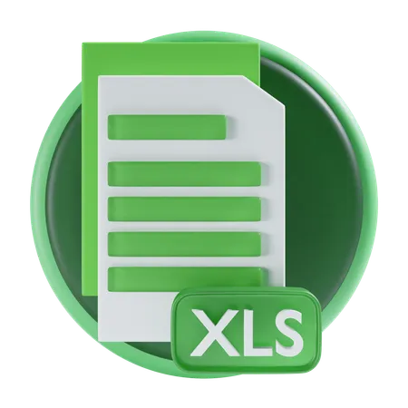 Archivo XLS  3D Icon