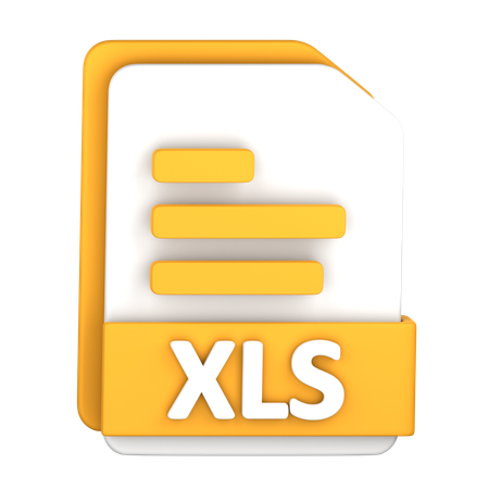 Archivo XLS  3D Icon