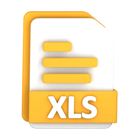 Archivo XLS  3D Icon