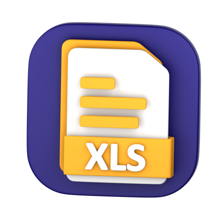 Archivo XLS  3D Icon