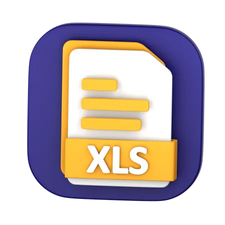 Archivo XLS  3D Icon