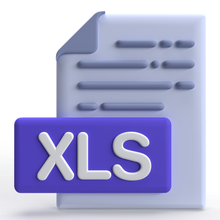 Archivo XLS  3D Icon