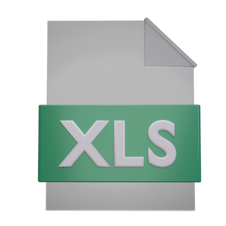 Archivo XLS  3D Icon