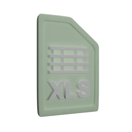 Archivo xls  3D Icon