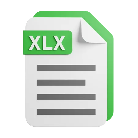 Archivo xlx  3D Icon