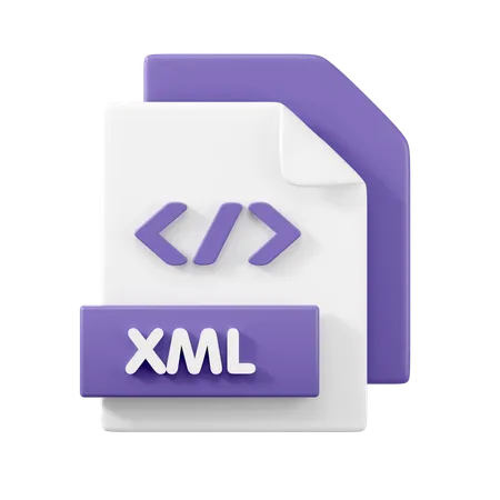 Archivo xml  3D Icon