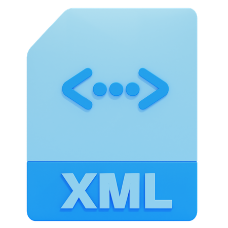 Archivo xml  3D Icon