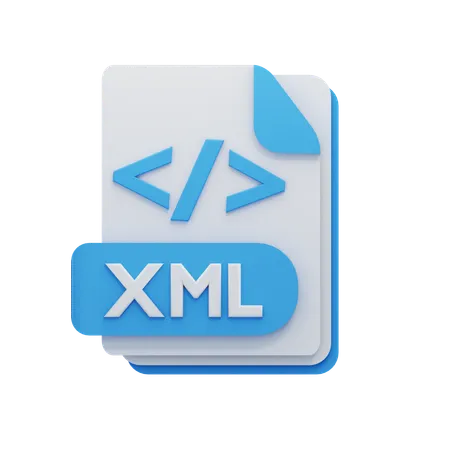 Archivo xml  3D Icon