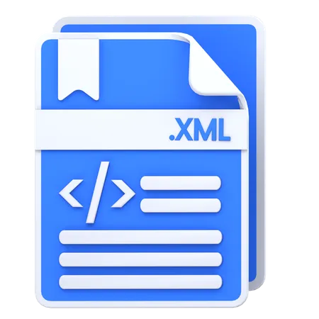 Archivo xml  3D Icon