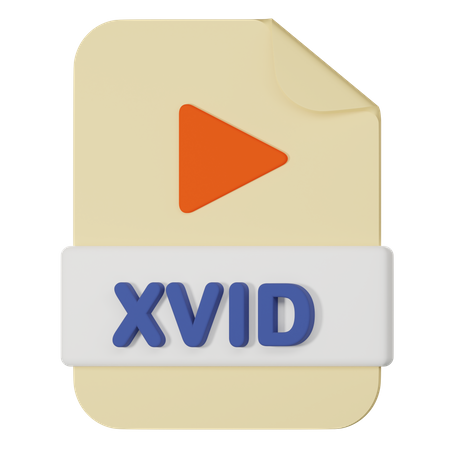 Archivo xvid  3D Icon