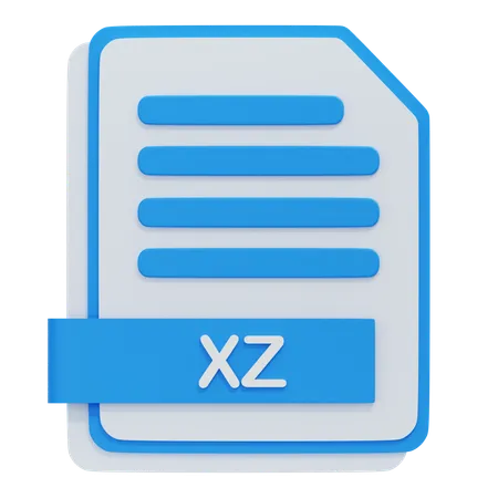 Archivo xz  3D Icon