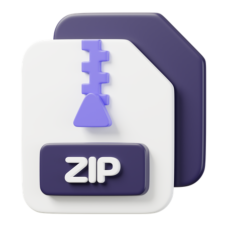 Archivo zip  3D Icon