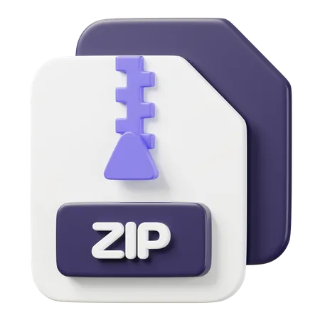 Archivo zip  3D Icon