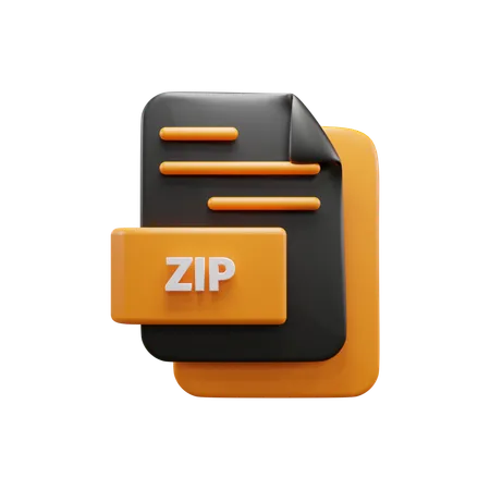 Archivo zip  3D Icon