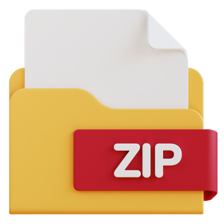 Archivo zip  3D Icon