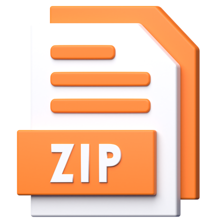 Archivo zip  3D Icon