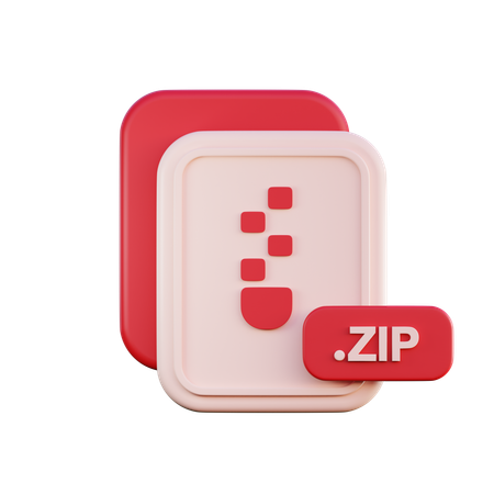 Archivo zip  3D Icon