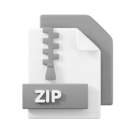 Archivo zip  3D Icon