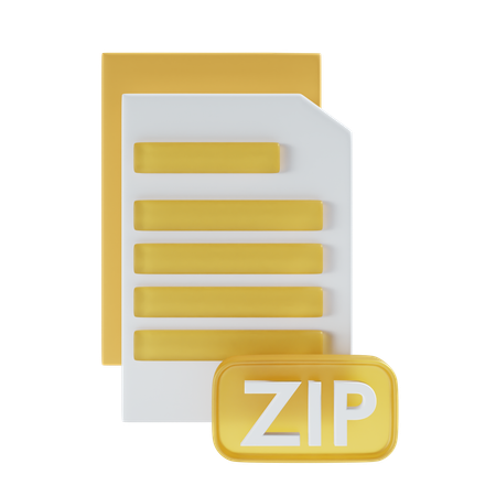 Archivo zip  3D Icon