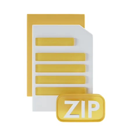 Archivo zip  3D Icon