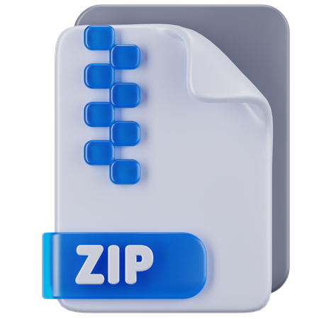 Archivo zip  3D Icon