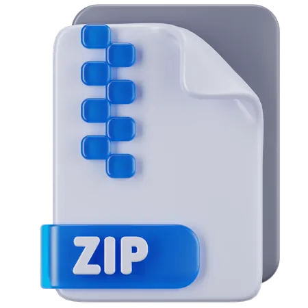 Archivo zip  3D Icon