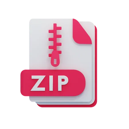 Archivo zip  3D Icon