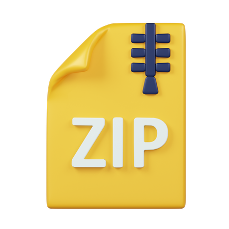 Archivo zip  3D Icon