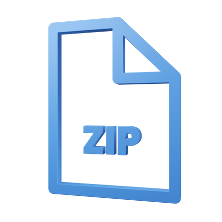 Archivo zip  3D Icon