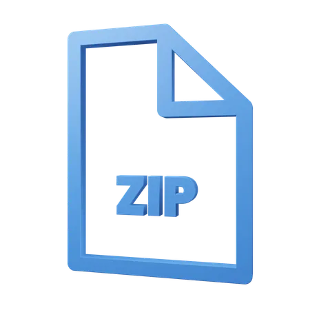 Archivo zip  3D Icon