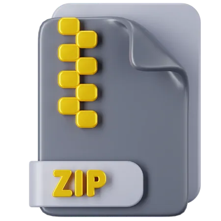 Archivo zip  3D Icon