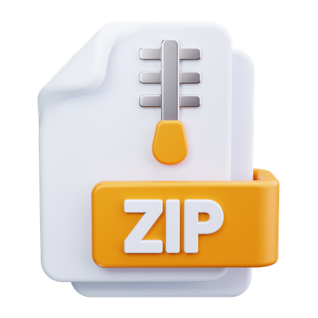 Archivo zip  3D Icon