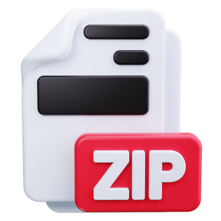 Archivo zip  3D Icon