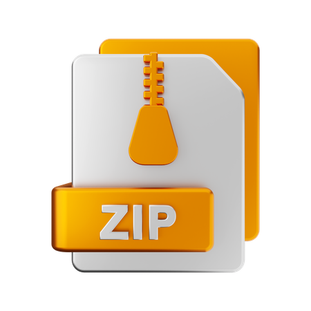 Archivo zip  3D Illustration