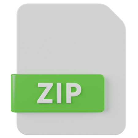 Archivo zip  3D Icon