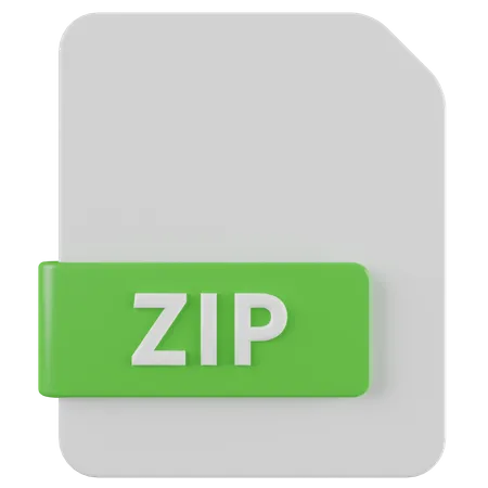 Archivo zip  3D Icon