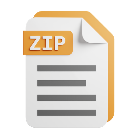 Archivo zip  3D Icon