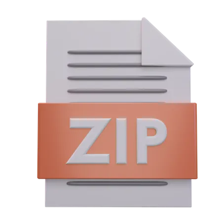 Archivo zip  3D Icon