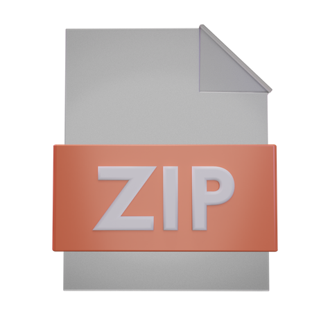 Archivo zip  3D Icon